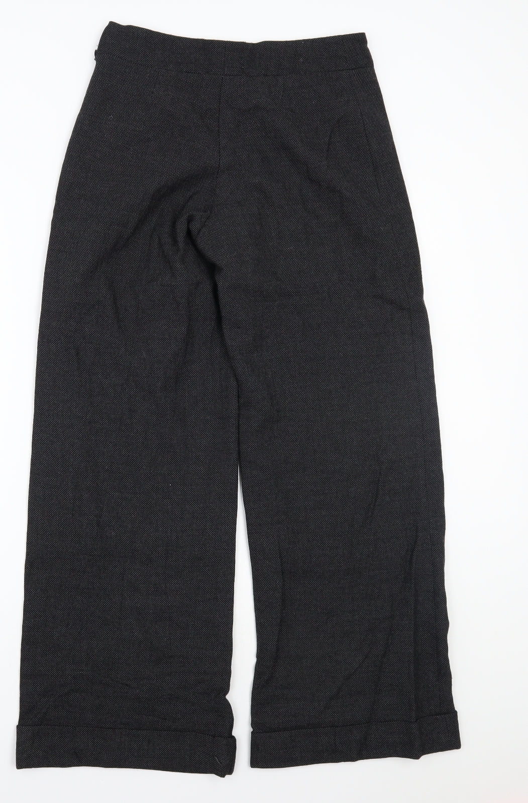 Womens UK Size 10 Preworn Regular Fit  Black Trousers