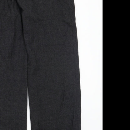 Womens UK Size 10 Preworn Regular Fit  Black Trousers