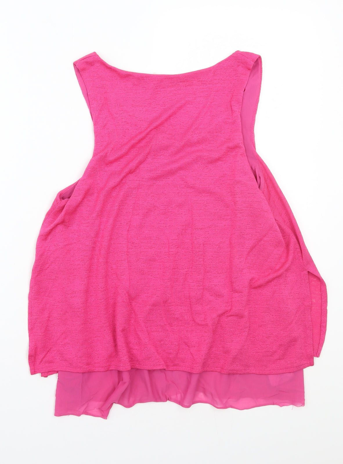 Womens UK Size M Mango Pink Basic T-Shirt