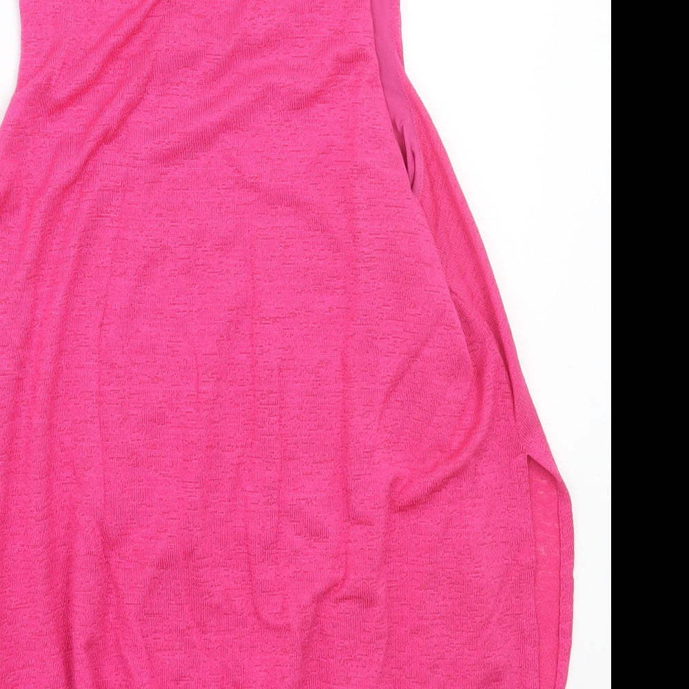 Womens UK Size M Mango Pink Basic T-Shirt