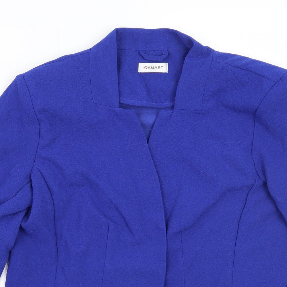 Damart Womens Blue   Jacket Blazer Size 12