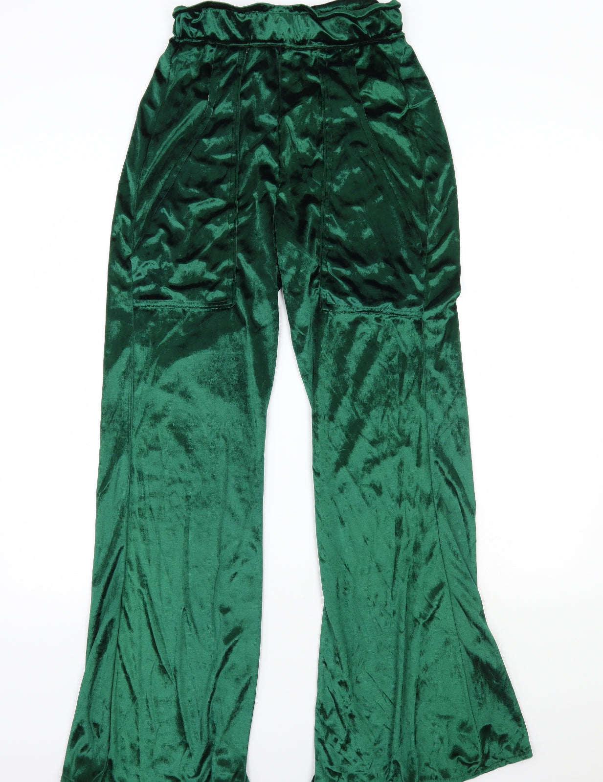 Womens UK Size  Preworn Regular Fit  Green Trousers