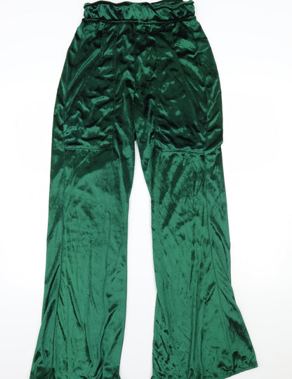 Womens UK Size  Preworn Regular Fit  Green Trousers