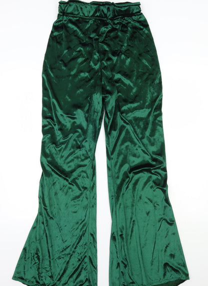 Womens UK Size  Preworn Regular Fit  Green Trousers