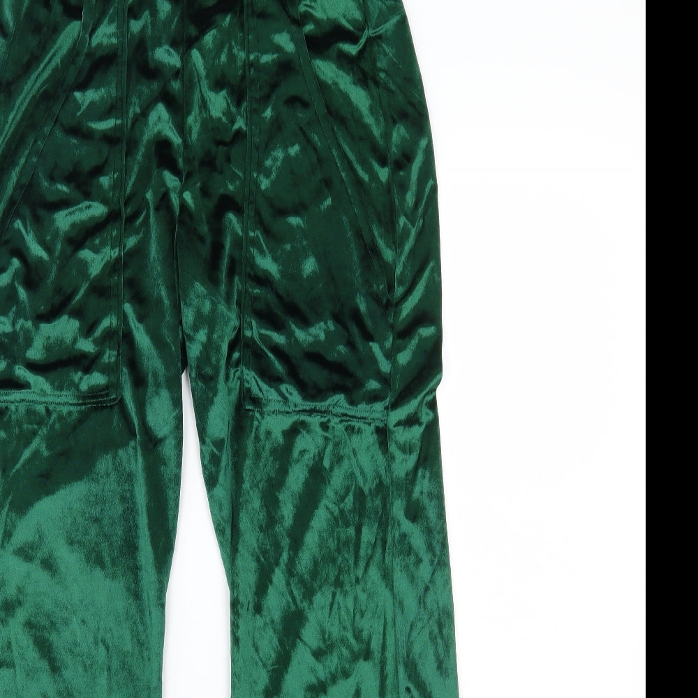 Womens UK Size  Preworn Regular Fit  Green Trousers
