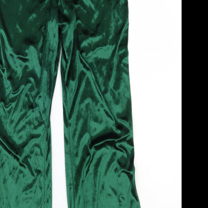 Womens UK Size  Preworn Regular Fit  Green Trousers