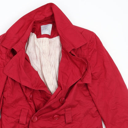 TU Womens Red   Jacket Coat Size 10