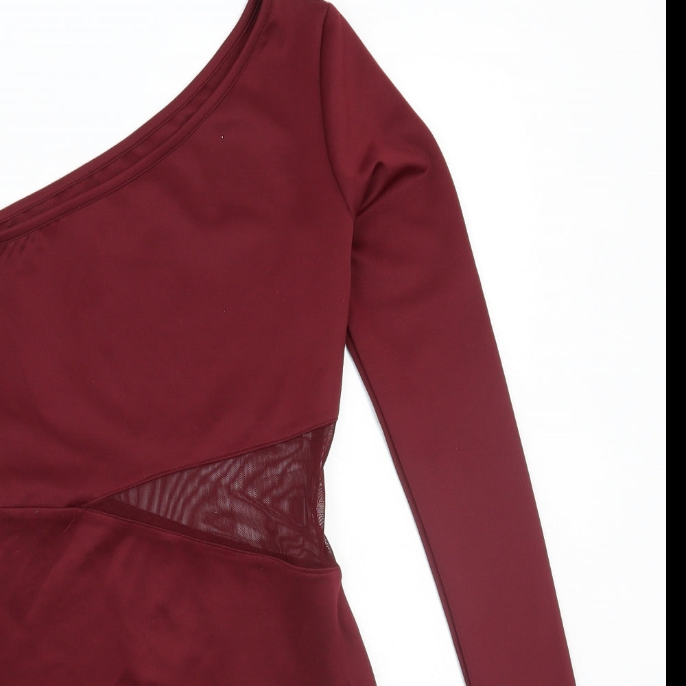 Glamourous Womens Red   A-Line  Size 8