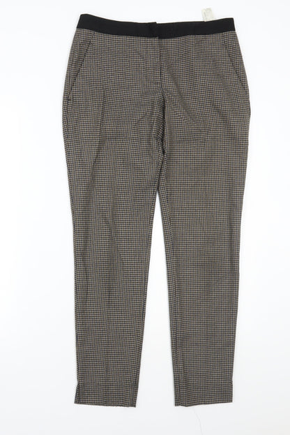 Womens UK Size S Zara Regular Fit  Brown Trousers