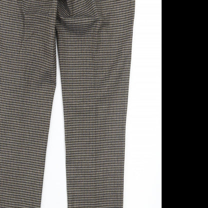Womens UK Size S Zara Regular Fit  Brown Trousers