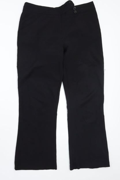George Womens Black   Trousers  Size 12 L28 in