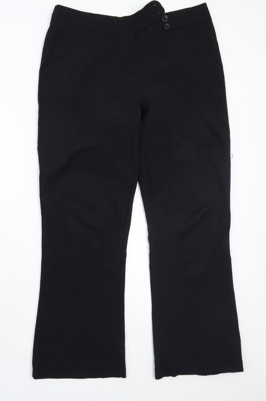George Womens Black   Trousers  Size 12 L28 in