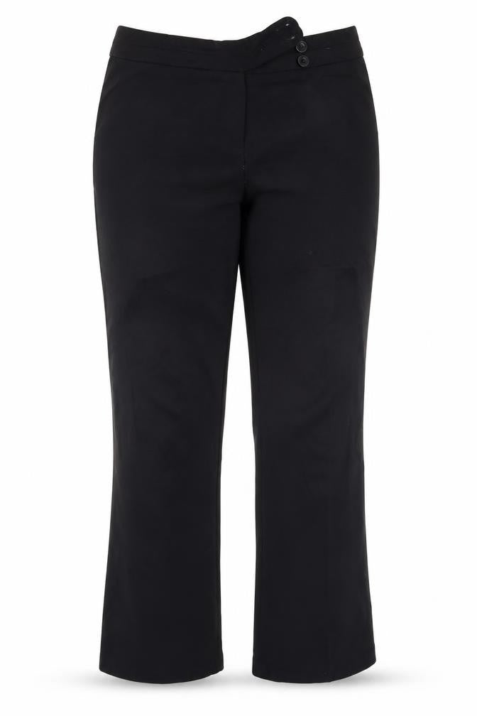Womens UK Size 12 George Regular Fit  Black Trousers