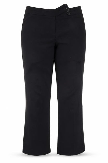 Womens UK Size 12 George Regular Fit  Black Trousers