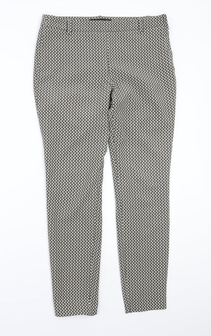 Womens UK Size M Zara Regular Fit  Grey Trousers