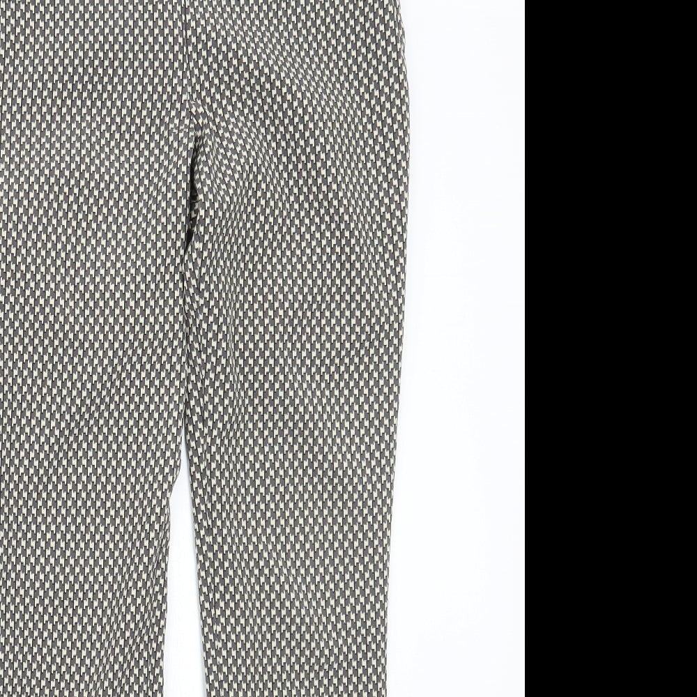 Womens UK Size M Zara Regular Fit  Grey Trousers