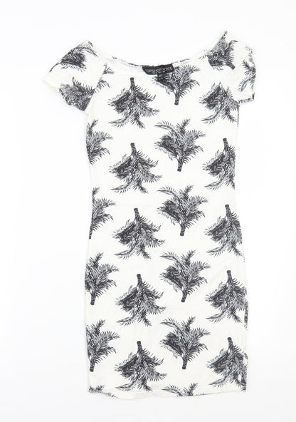 Topshop Womens White   A-Line  Size 8
