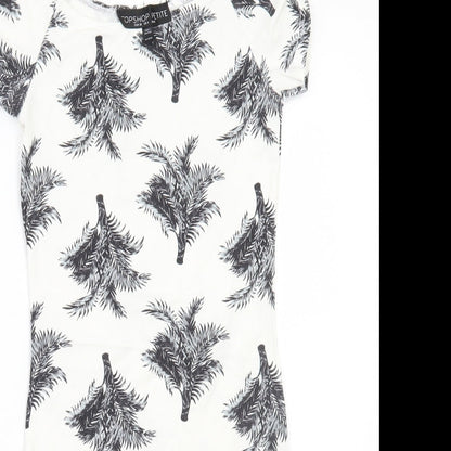 Topshop Womens White   A-Line  Size 8