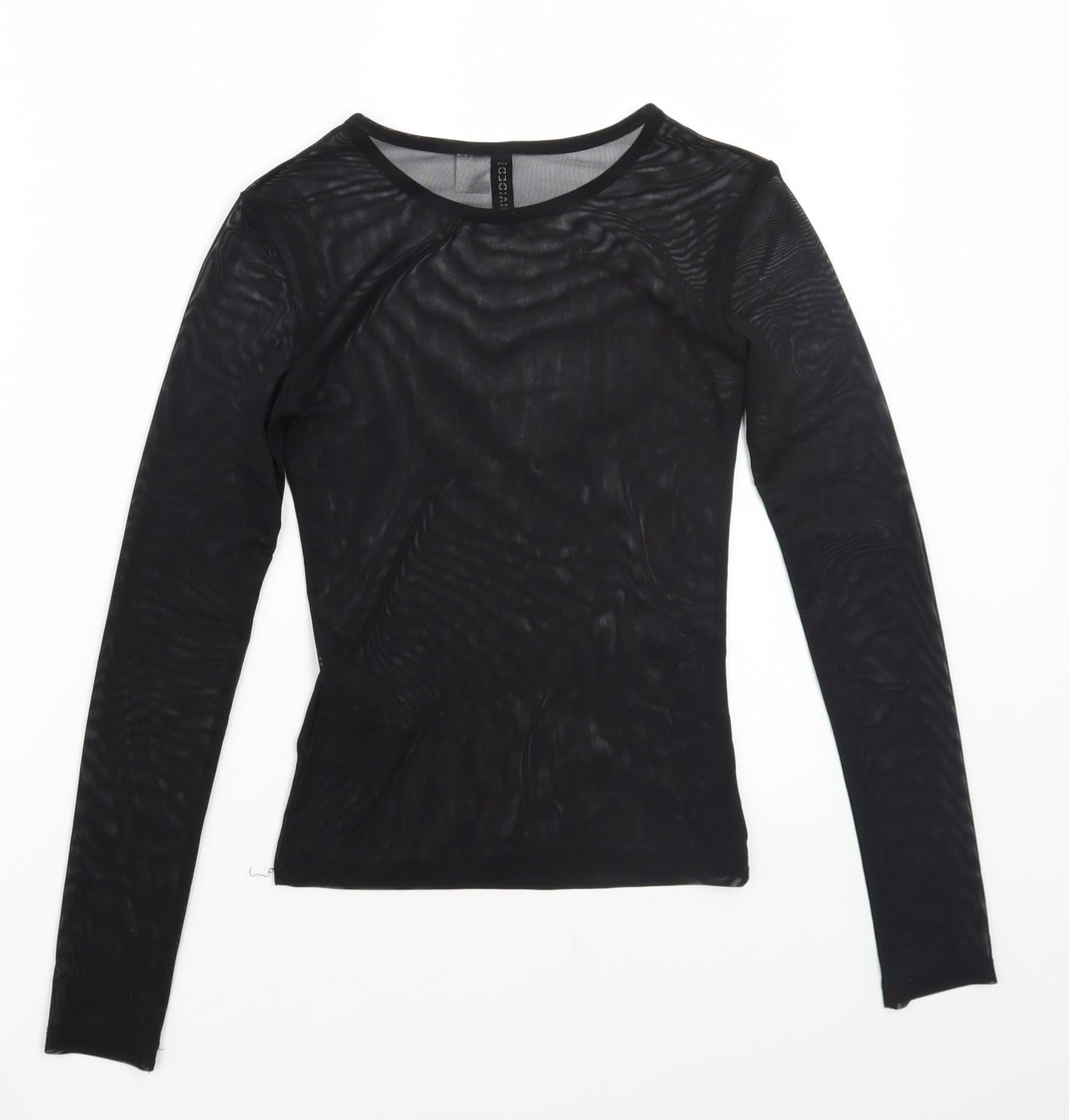 Womens UK Size  H&M Black Basic T-Shirt