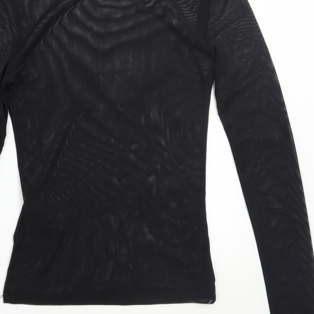 Womens UK Size  H&M Black Basic T-Shirt