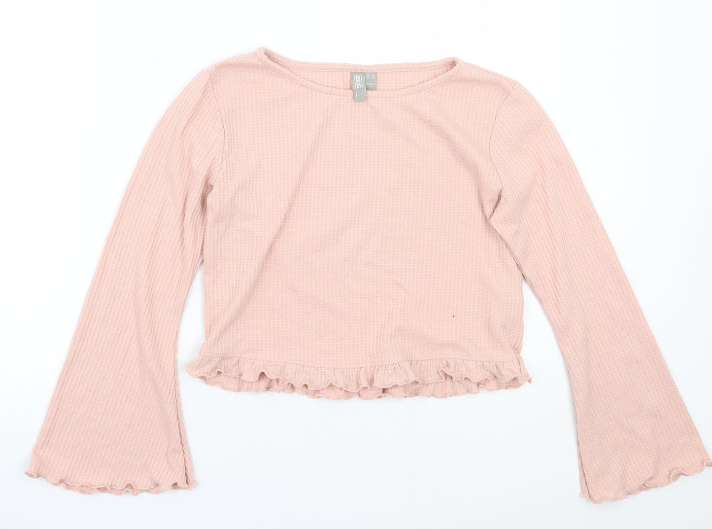 Womens UK Size 6 ASOS Pink Basic T-Shirt