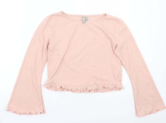 Womens UK Size 6 ASOS Pink Basic T-Shirt