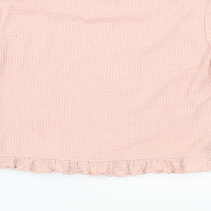 Womens UK Size 6 ASOS Pink Basic T-Shirt