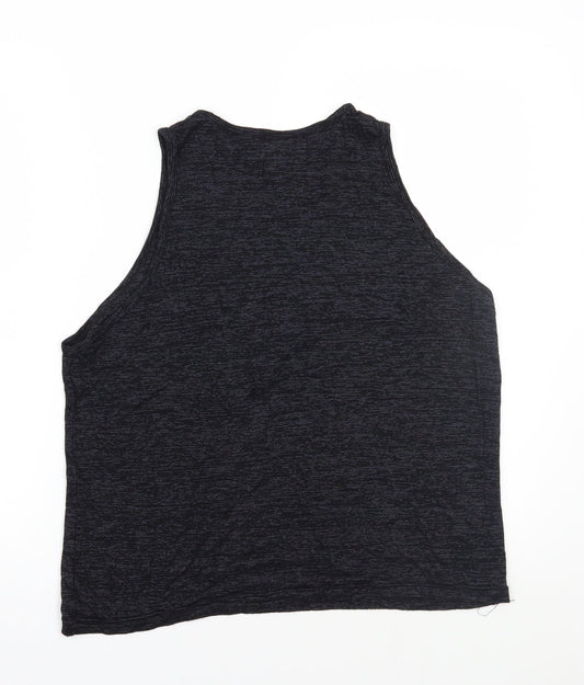 Womens UK Size S Preworn Black Basic T-Shirt