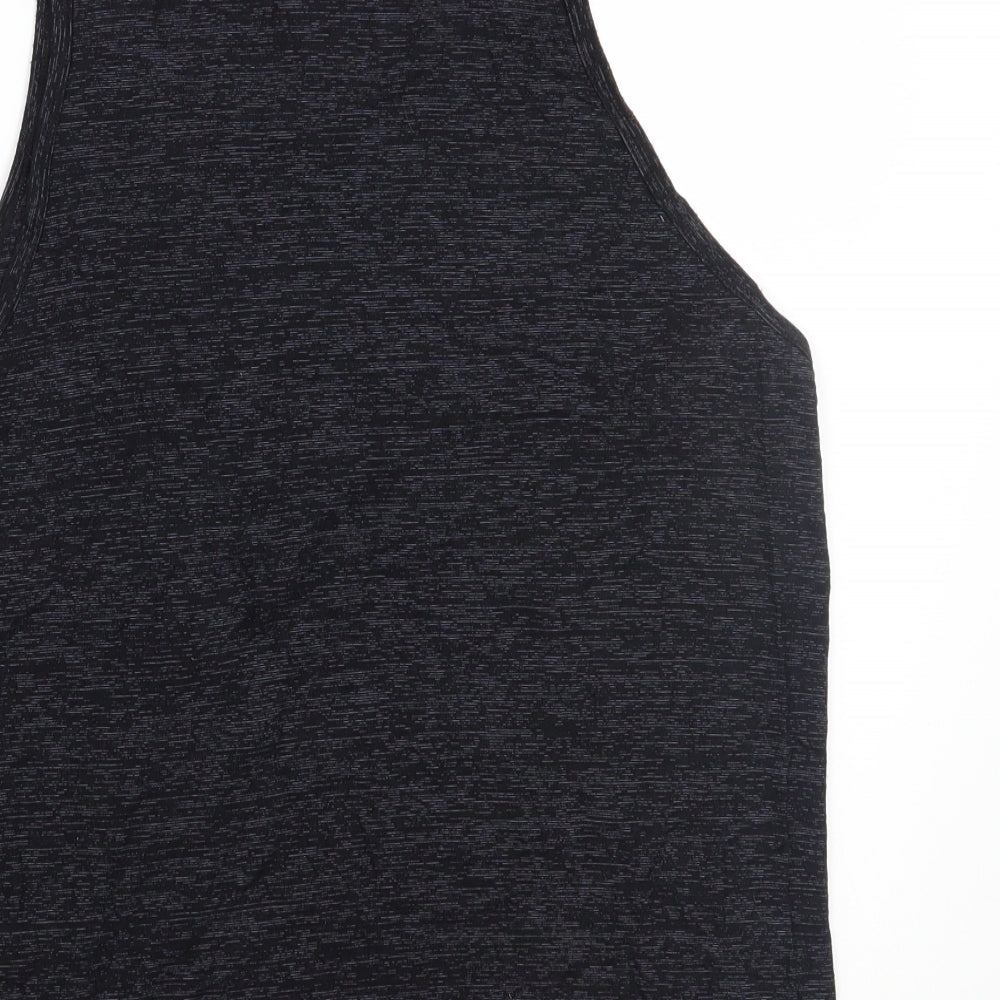 Womens UK Size S Preworn Black Basic T-Shirt