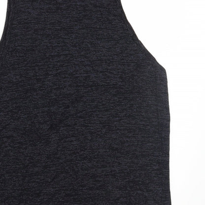 Womens UK Size S Preworn Black Basic T-Shirt