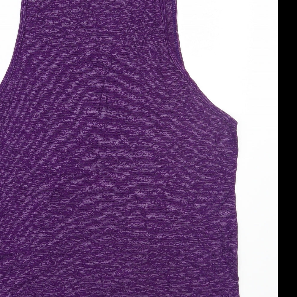 Womens UK Size S Preworn Purple Basic T-Shirt