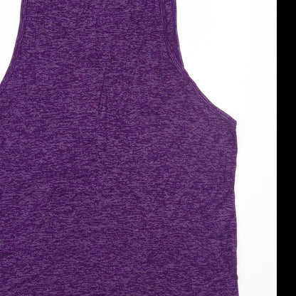 Womens UK Size S Preworn Purple Basic T-Shirt