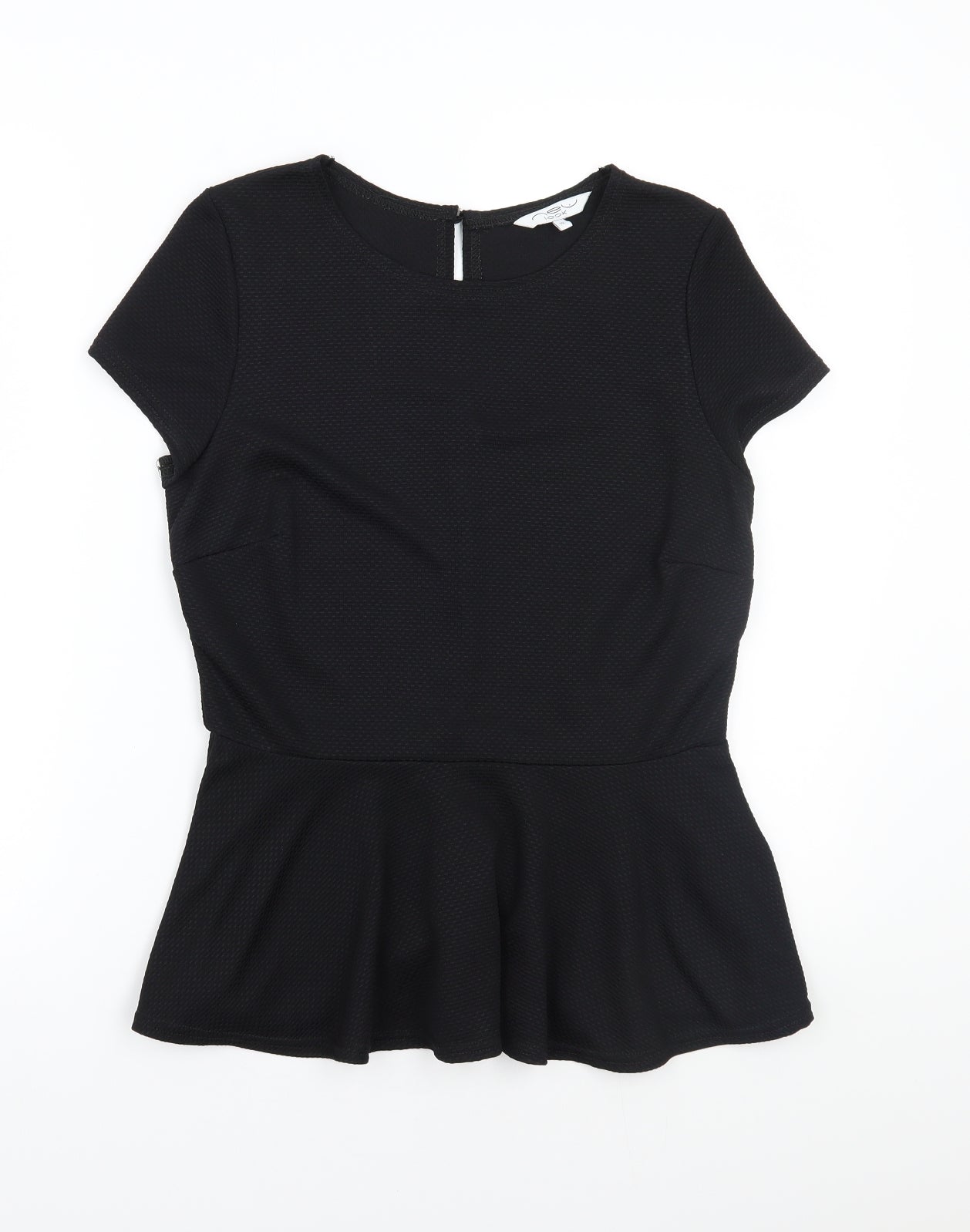 Womens UK Size 12 Newlook Black Basic T-Shirt