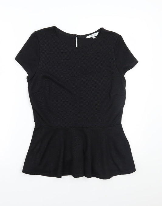 Womens UK Size 12 Newlook Black Basic T-Shirt