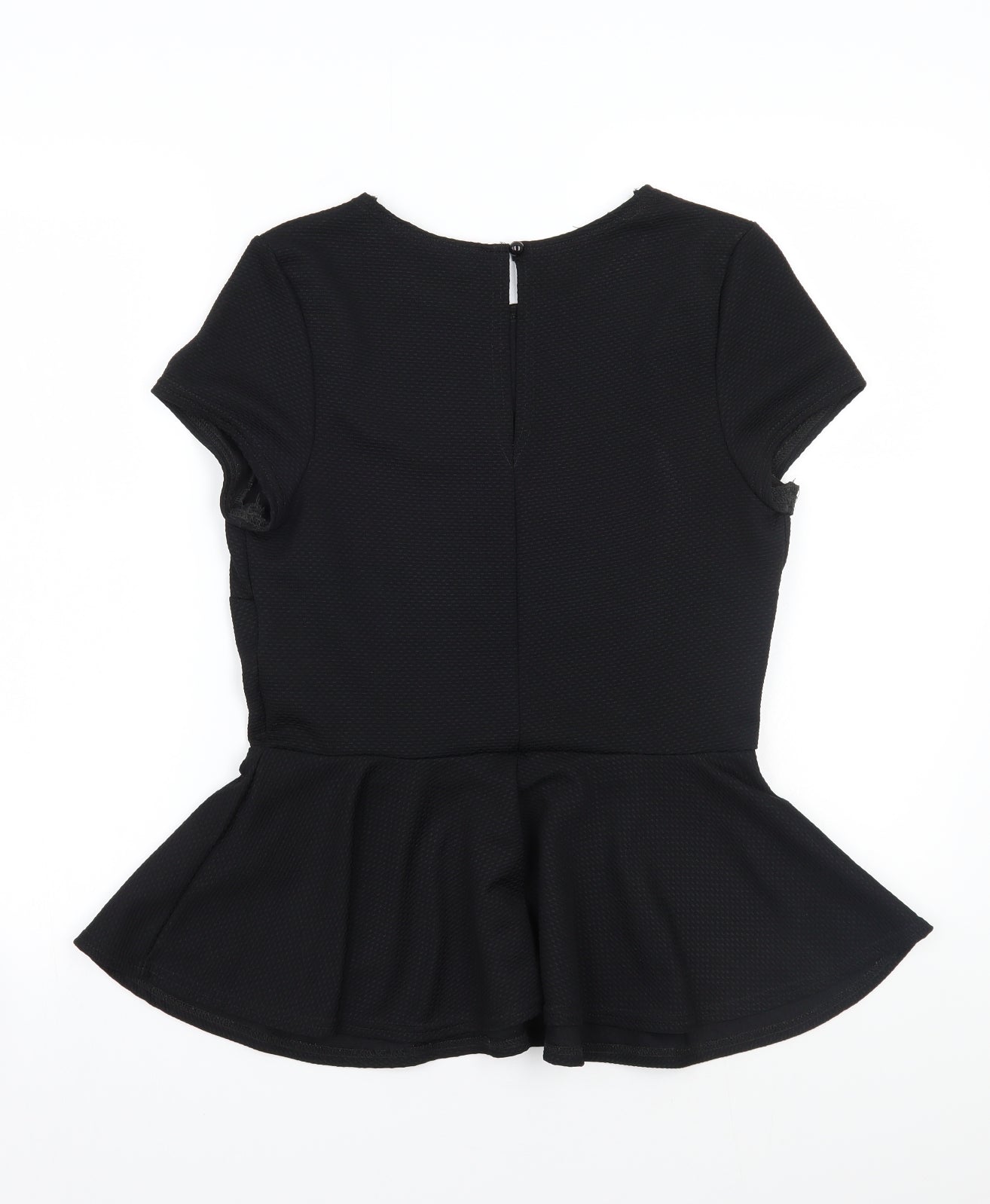 Womens UK Size 12 Newlook Black Basic T-Shirt