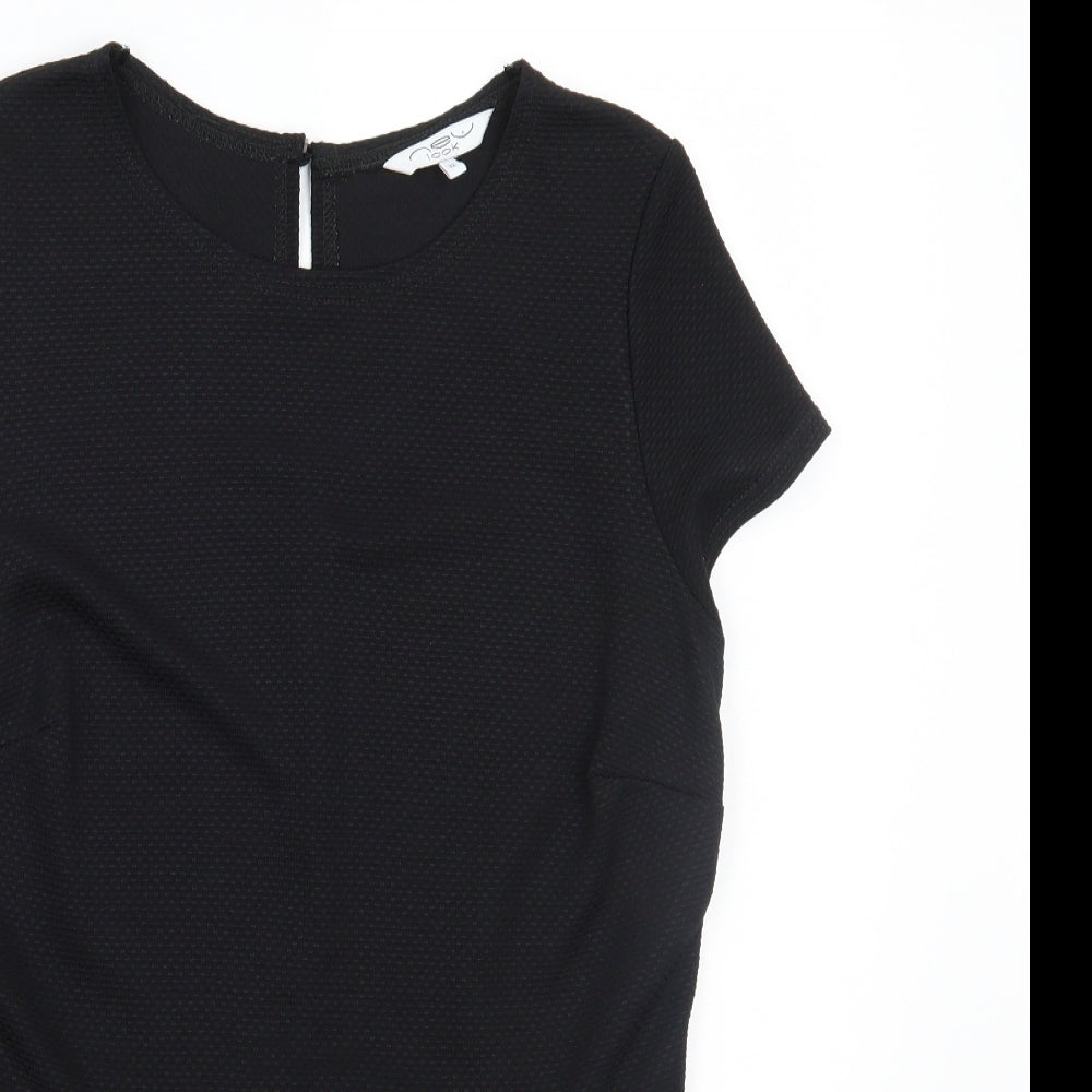 Womens UK Size 12 Newlook Black Basic T-Shirt