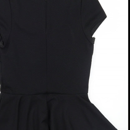 Womens UK Size 12 Newlook Black Basic T-Shirt