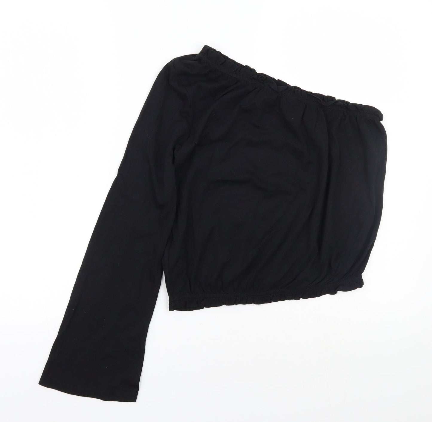 Womens UK Size 10 Newlook Black Basic T-Shirt