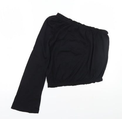 Womens UK Size 10 Newlook Black Basic T-Shirt