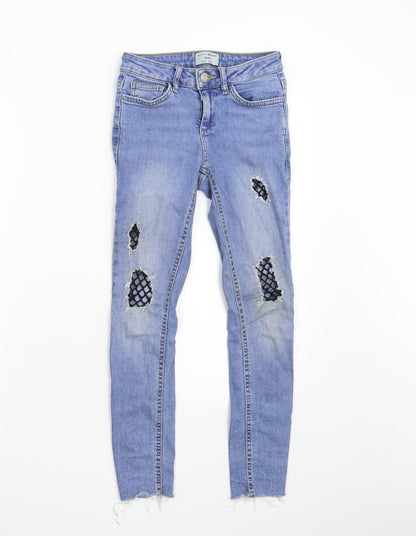 New Look Girls Blue  Denim Skinny Jeans Size 9 Years