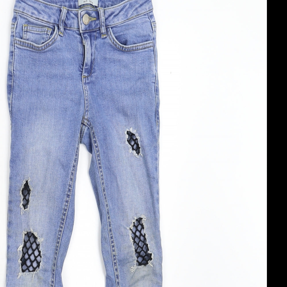 New Look Girls Blue  Denim Skinny Jeans Size 9 Years
