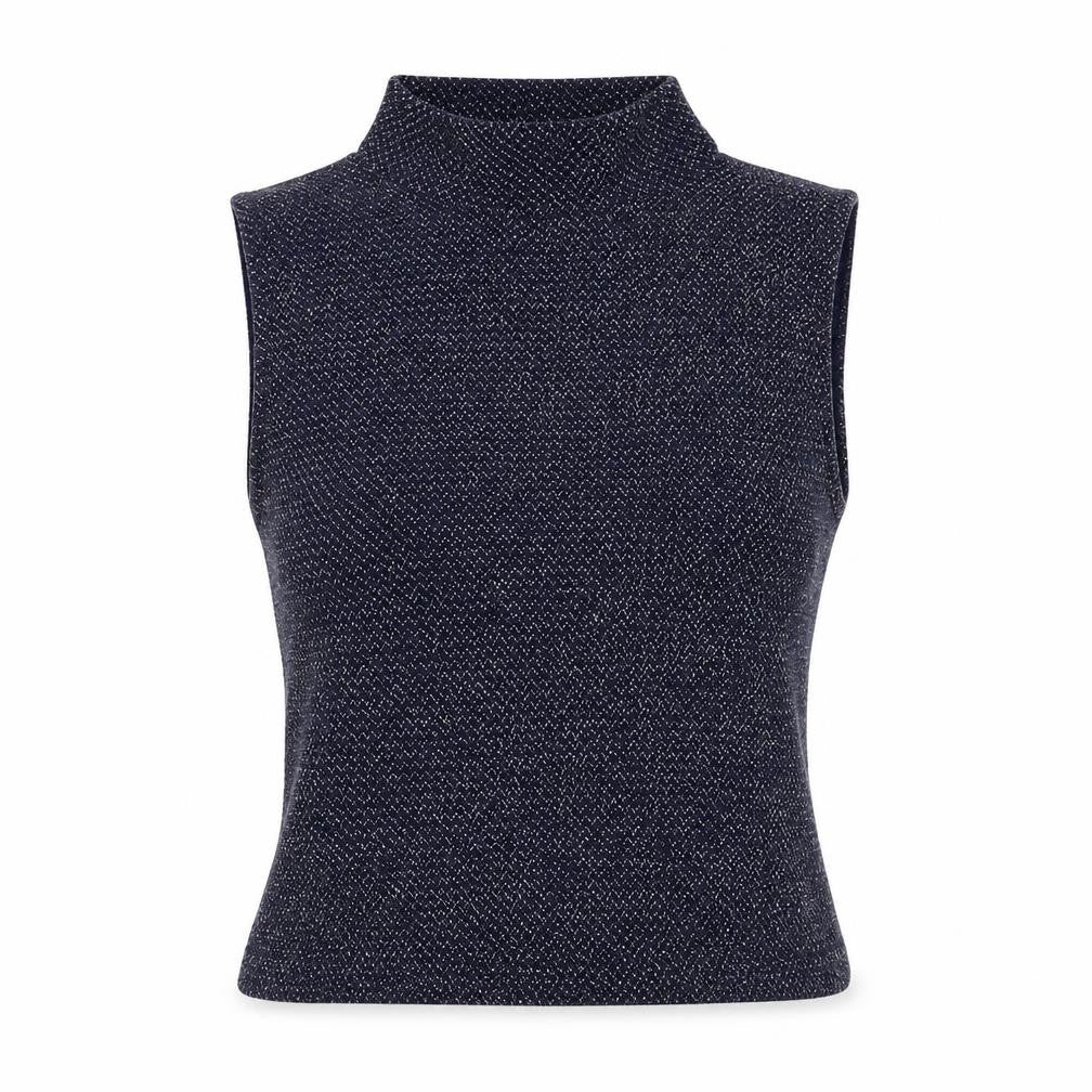Womens UK Size 6 Fashion Union Blue Basic Tank