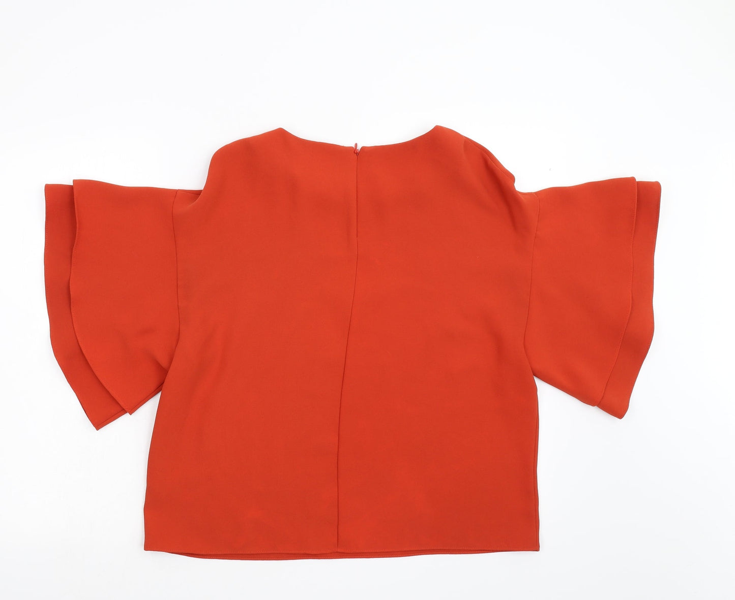 Womens UK Size 10 H&M Orange Basic Blouse