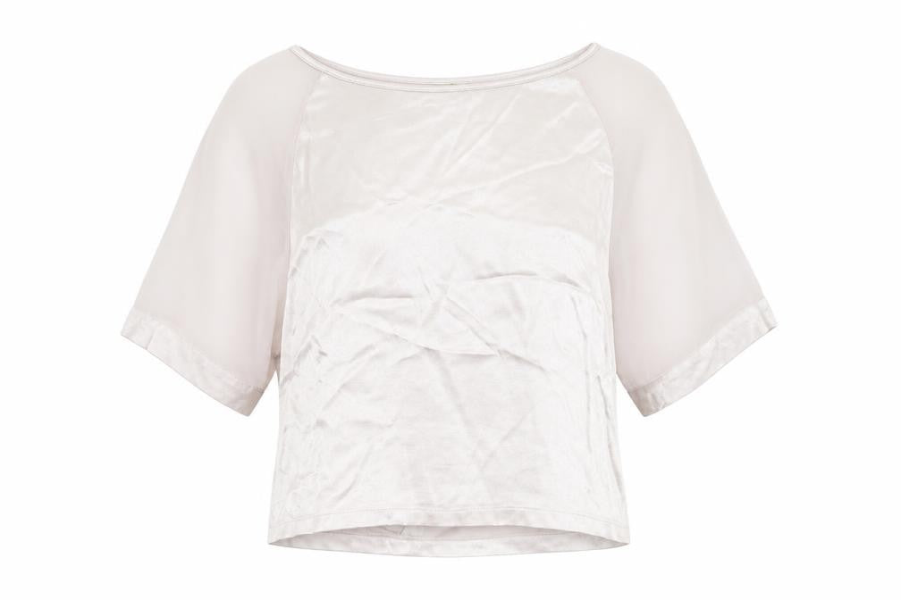 Womens UK Size 10 Papaya Silver Basic Blouse