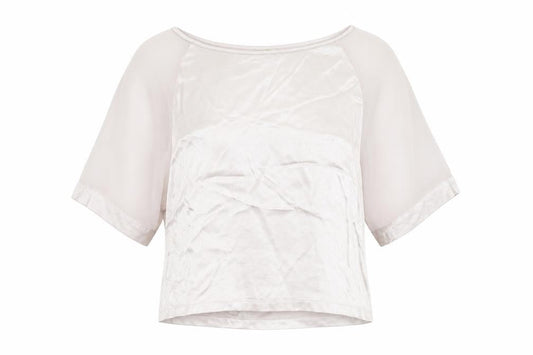 Womens UK Size 10 Papaya Silver Basic Blouse