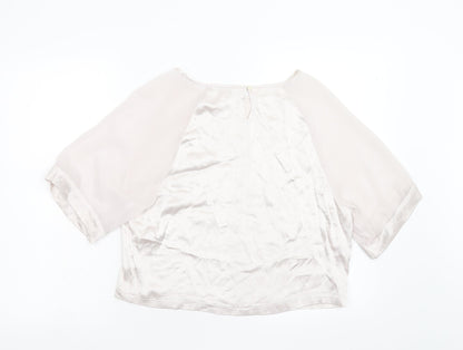 Papaya Womens Silver   Basic Blouse Size 10