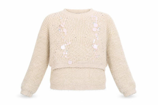 Womens UK Size M Wild Flower Pink Pullover Jumper