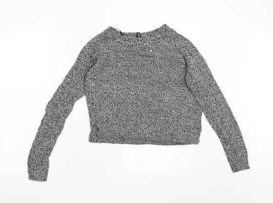 Womens UK Size XS Divided Grey Pullover Jumper