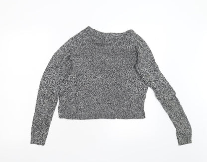 Womens UK Size XS Divided Grey Pullover Jumper