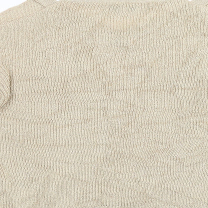 Womens UK Size 14 NEXT Gold Pullover Jumper